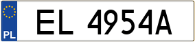 Truck License Plate
